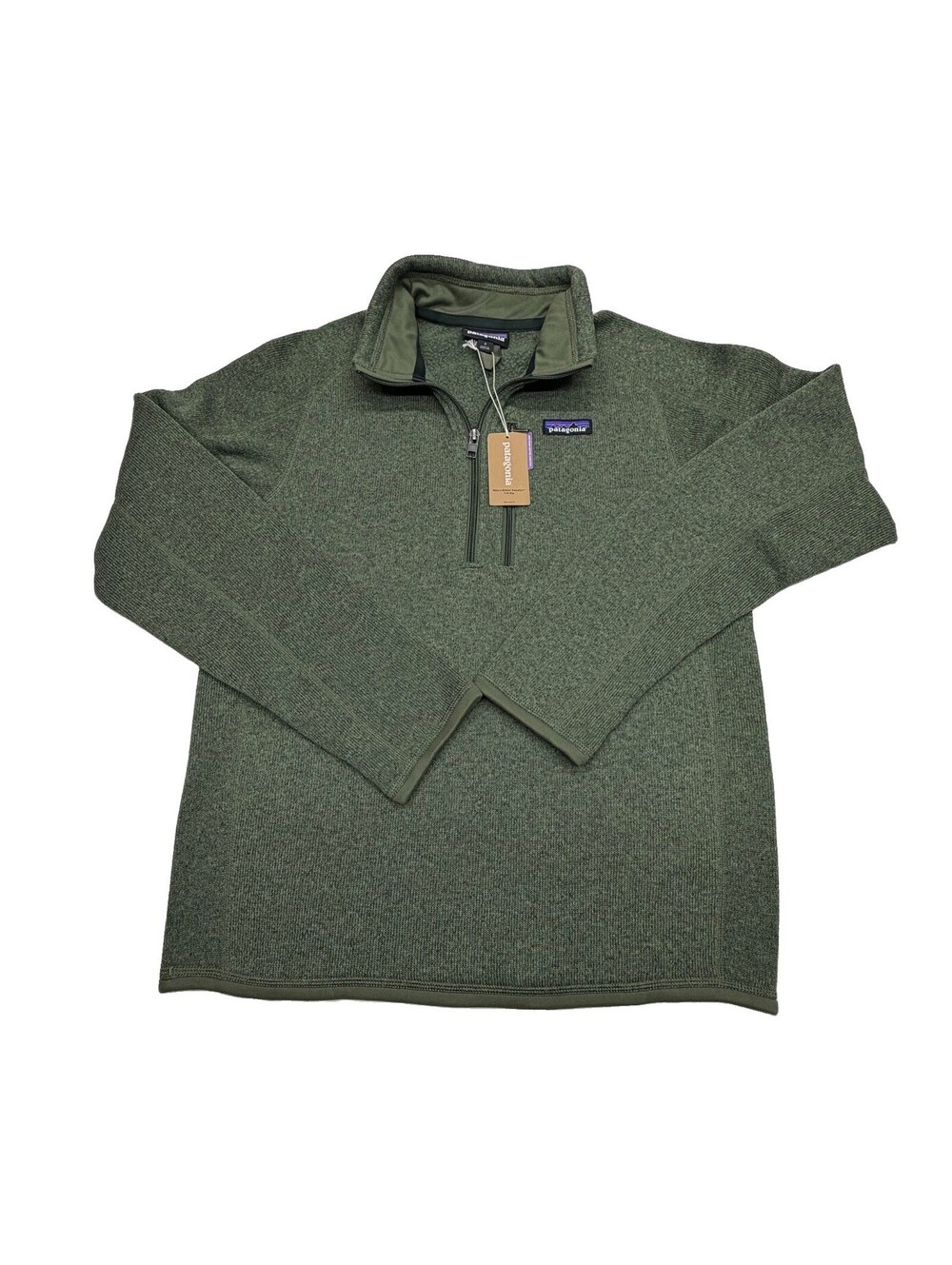 NWT. Patagonia Jacket Mens Small Better Sweater Fleece 1/4 Zip Green MSRP $149